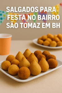 salgados para festa no bairro São Tomaz em BH